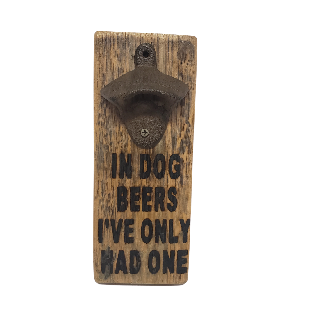 Whiskey and Wine Barrel Oak Stave Bottle Opener - Get Groovy Deals Texas