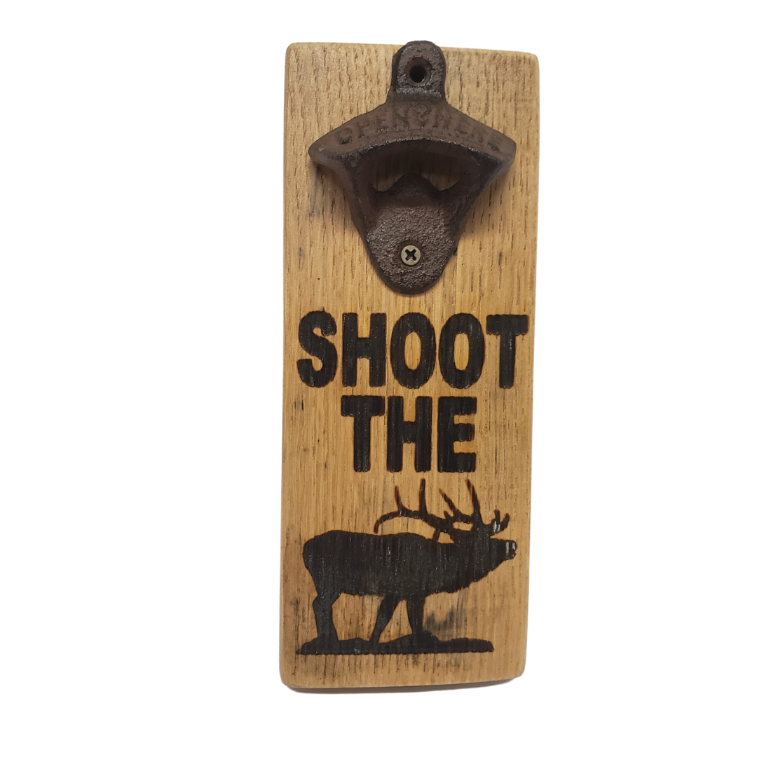 Whiskey and Wine Barrel Oak Stave Bottle Opener - Get Groovy Deals Texas