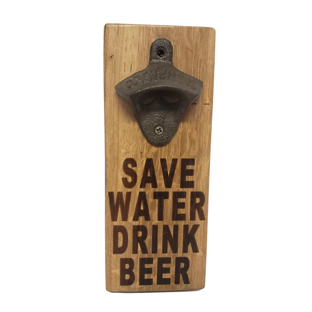 Whiskey and Wine Barrel Oak Stave Bottle Opener - Get Groovy Deals Texas