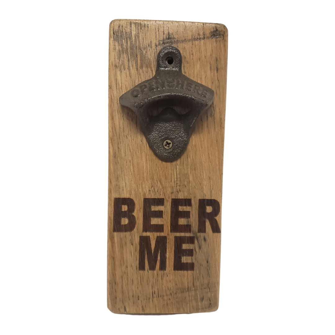 Whiskey and Wine Barrel Oak Stave Bottle Opener - Get Groovy Deals Texas