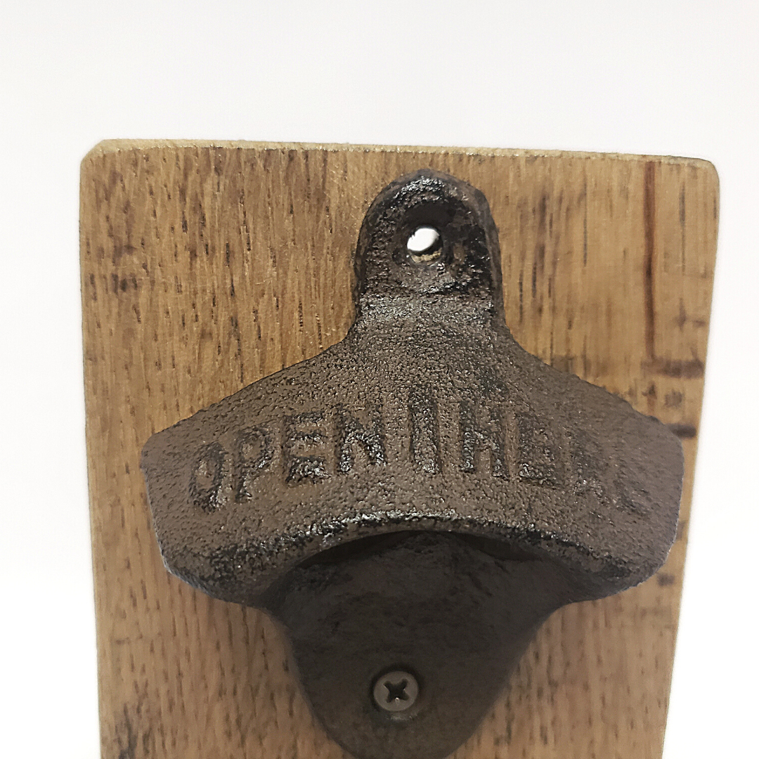 Whiskey and Wine Barrel Oak Stave Bottle Opener - Get Groovy Deals Texas