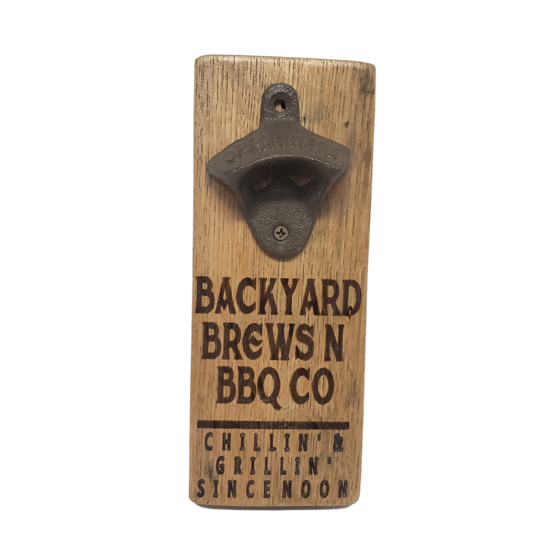 Whiskey and Wine Barrel Oak Stave Bottle Opener - Get Groovy Deals Texas