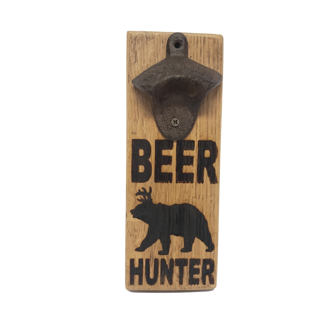 Whiskey and Wine Barrel Oak Stave Bottle Opener - Get Groovy Deals Texas