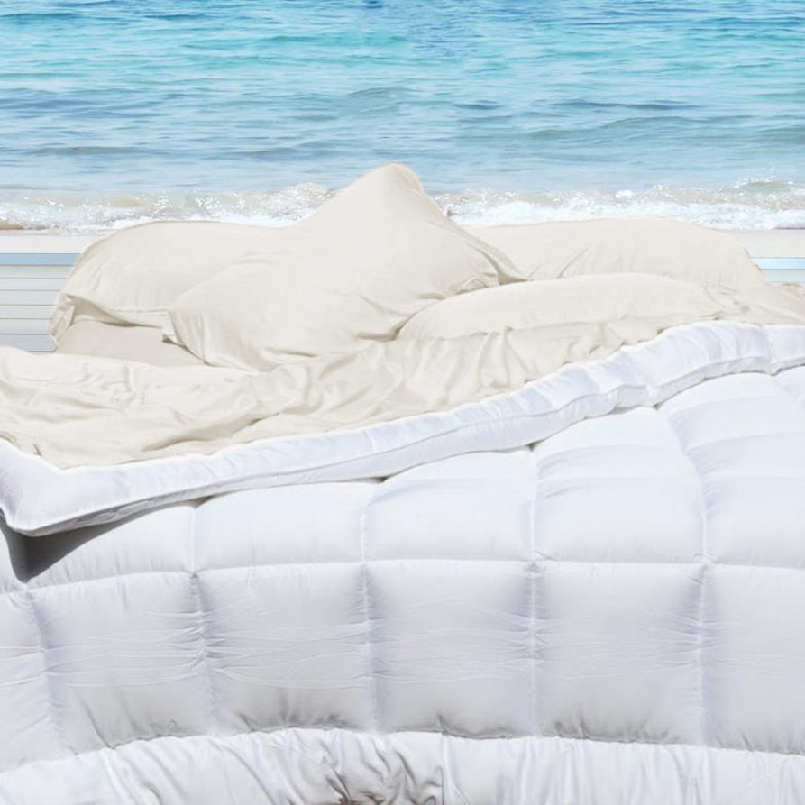 Alabaster Ivory 4 Piece Natural Bamboo Sheet Set