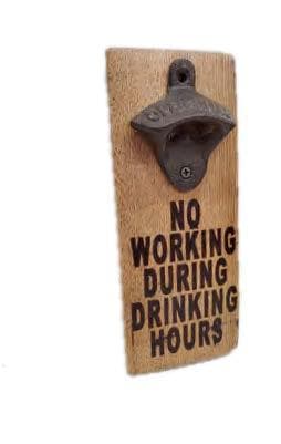 Whiskey and Wine Barrel Oak Stave Bottle Opener - Get Groovy Deals Texas