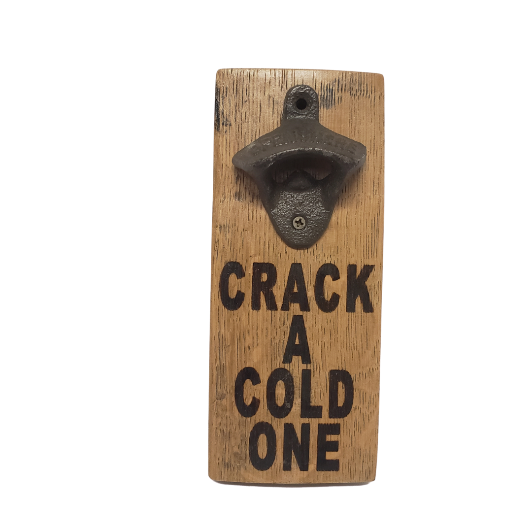 Whiskey and Wine Barrel Oak Stave Bottle Opener - Get Groovy Deals Texas