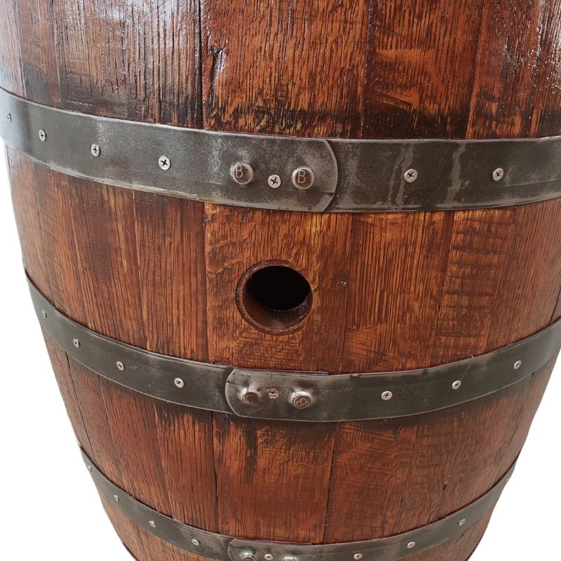 Whiskey Barrel Oak Stave Stool - No Back - Get Groovy Deals Texas