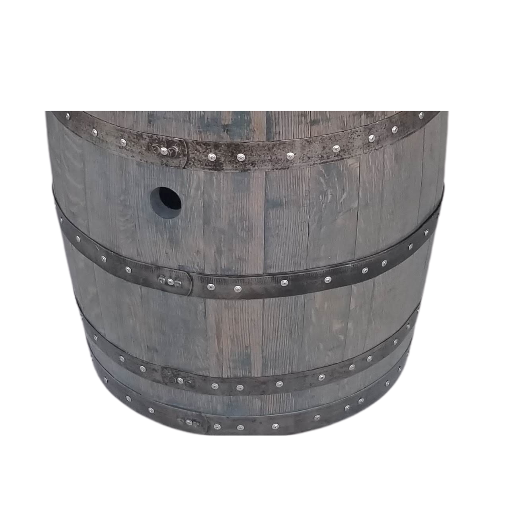 Rustic Whiskey Barrels Single Door  - Man Cave Table, Man Cave Bar, Whiskey Barrel, Wine Barrel, Pub Table, Mancave Table, Mancave Bar, Bar Table, Patio Table, Barrel Table - Get Groovy Deals Texas