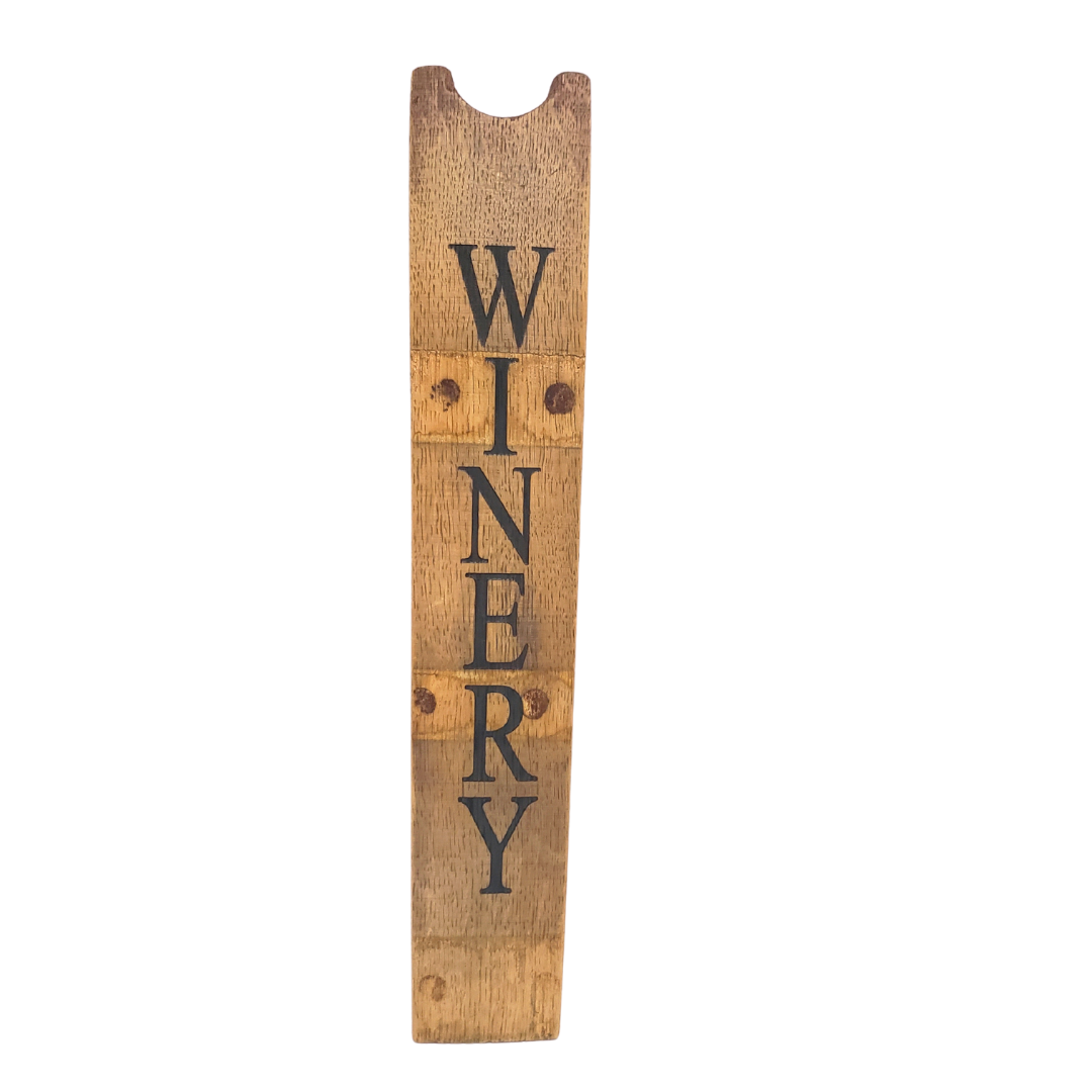 Whiskey Barrel Wood Stave Hanging Wall Sign - Get Groovy Deals Texas