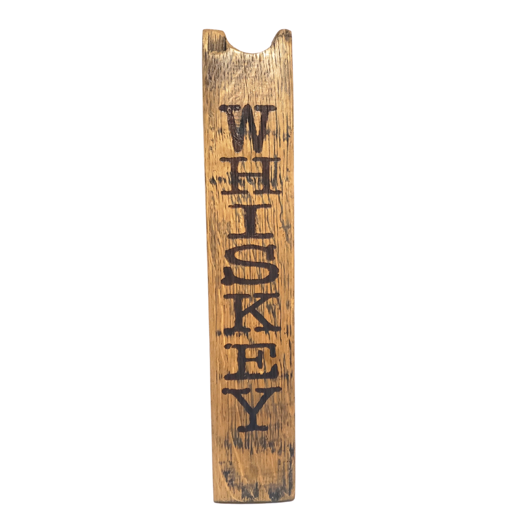 Whiskey Barrel Wood Stave Hanging Wall Sign - Get Groovy Deals Texas