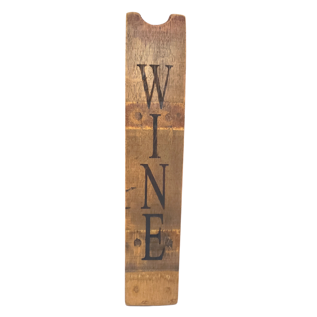 Whiskey Barrel Wood Stave Hanging Wall Sign - Get Groovy Deals Texas