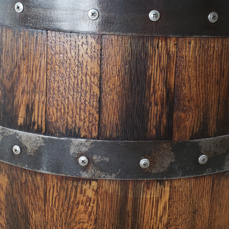 Rustic Whiskey Barrels Double Door Bar  - Man Cave Table, Man Cave Bar, Whiskey Barrel, Wine Barrel, Pub Table, Mancave Table, Mancave Bar, Bar Table, Patio Table, Barrel Table - Get Groovy Deals Texas