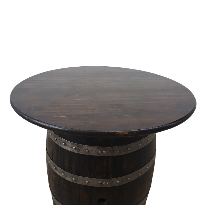 Rustic Whiskey Barrels Single Door  - Man Cave Table, Man Cave Bar, Whiskey Barrel, Wine Barrel, Pub Table, Mancave Table, Mancave Bar, Bar Table, Patio Table, Barrel Table - Get Groovy Deals Texas