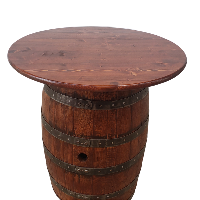 Rustic Whiskey Barrels Single Door  - Man Cave Table, Man Cave Bar, Whiskey Barrel, Wine Barrel, Pub Table, Mancave Table, Mancave Bar, Bar Table, Patio Table, Barrel Table - Get Groovy Deals Texas