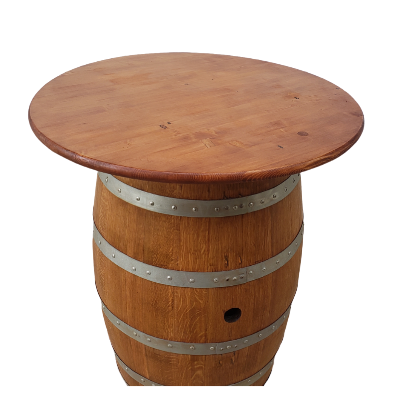 Barrel Table Top with Attached Cleats (Table Top Only- No Barrel) - Get Groovy Deals Texas