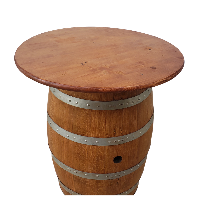 Rustic Whiskey Barrels Single Door  - Man Cave Table, Man Cave Bar, Whiskey Barrel, Wine Barrel, Pub Table, Mancave Table, Mancave Bar, Bar Table, Patio Table, Barrel Table - Get Groovy Deals Texas
