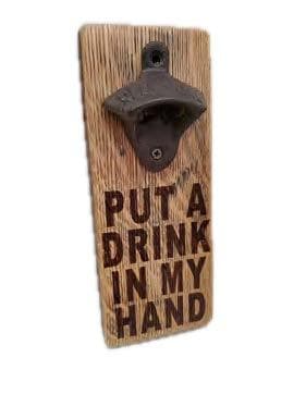 Whiskey and Wine Barrel Oak Stave Bottle Opener - Get Groovy Deals Texas